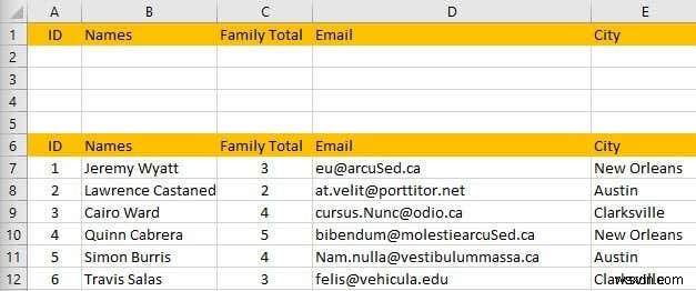 Excel でデータをフィルター処理する方法 