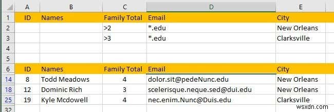 Excel でデータをフィルター処理する方法 