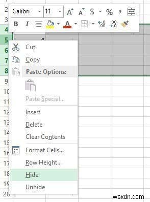 Excel でシート、セル、列、数式を非表示にする方法