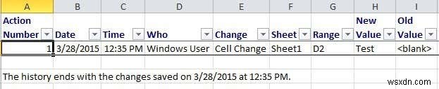Excel で変更を追跡する方法