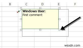 Excel ワークシートのセルにコメントを追加する方法