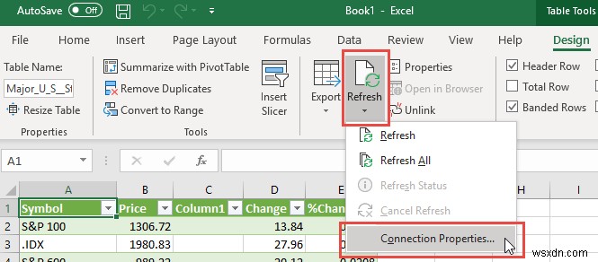 Excel をツールとして使用して Web からデータをコピーする 