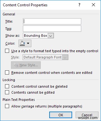 Word で入力可能なフォームを作成する方法