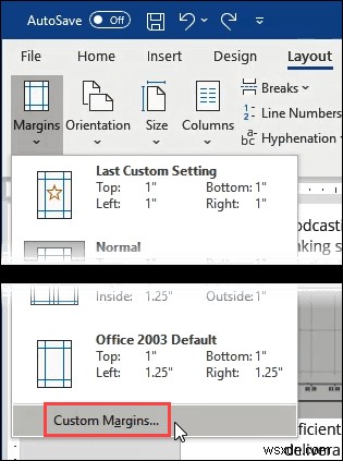 Word で 1 ページの横長を作成する方法