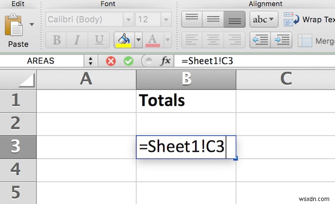 Excel のシートとブックの間でセルをリンクする