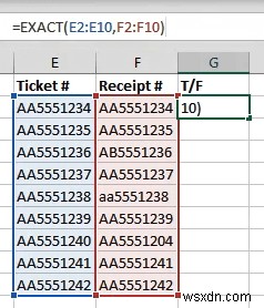 Excel で一致する値を見つける方法 