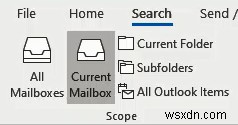 Outlook メールを送信者、日付、キーワード、サイズなどで検索 