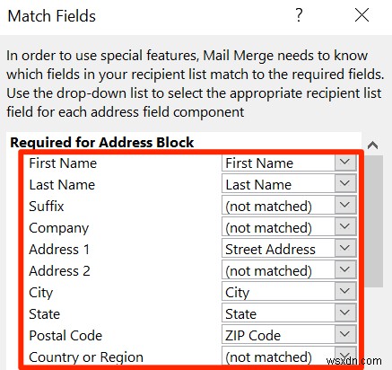 Excel スプレッドシートから Word でラベルを作成する方法