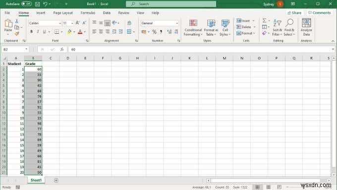 Excel でヒストグラムを作成する方法