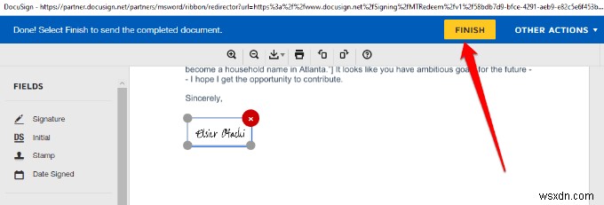 Microsoft Word ドキュメントに署名を挿入する方法