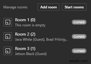 Microsoft Teams で小会議室を作成する方法 