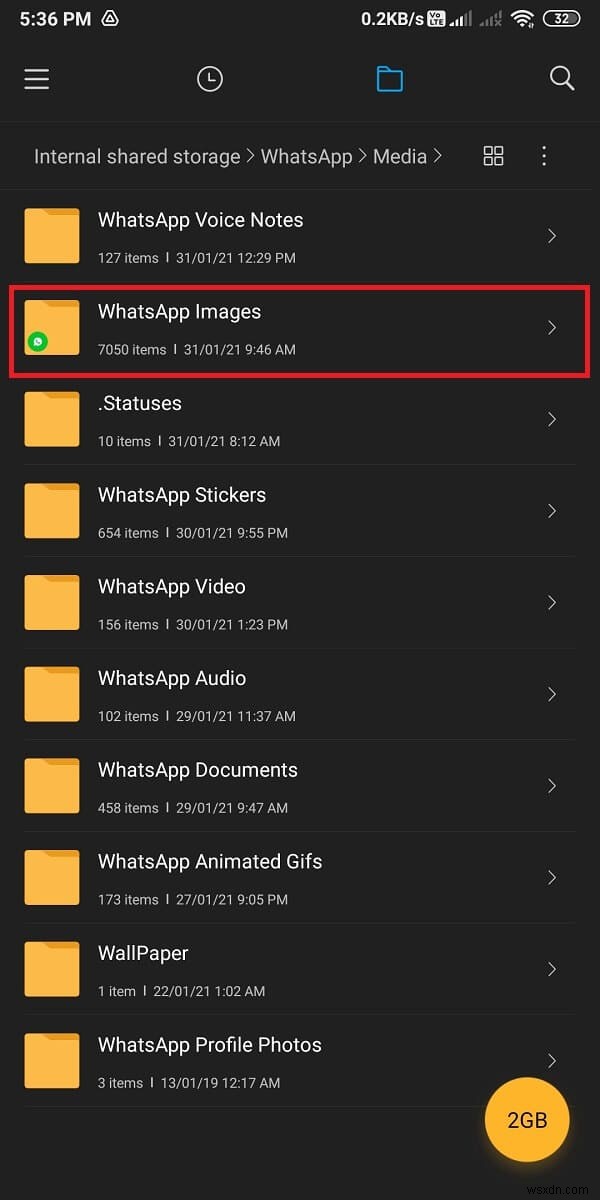 ギャラリーに表示されない Whatsapp 画像を修正する方法