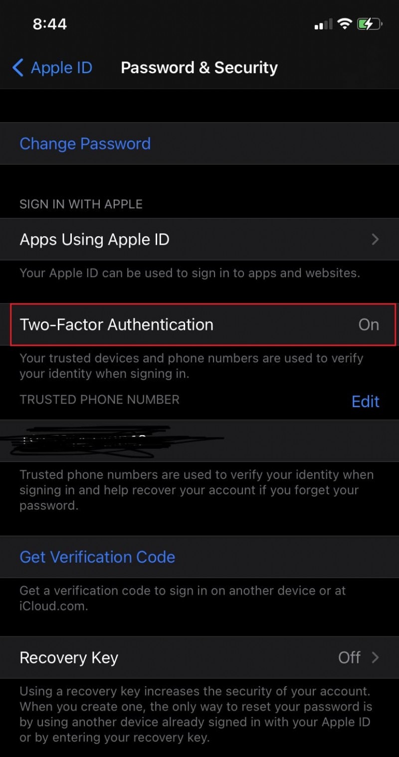 Apple ID 2 要素認証