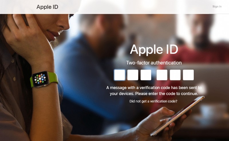 Apple ID 2 要素認証