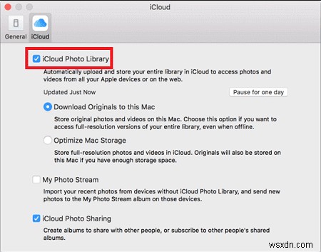 iCloud の写真が PC に同期されない問題を解決する