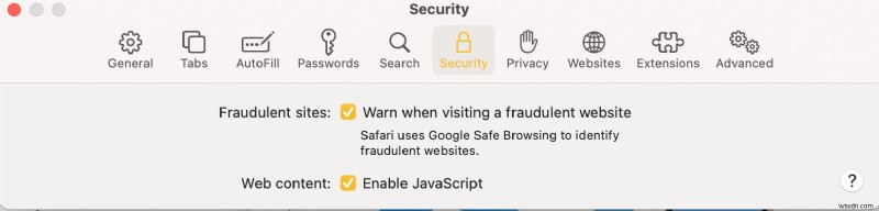 Mac の Safari でポップアップをブロックする方法 