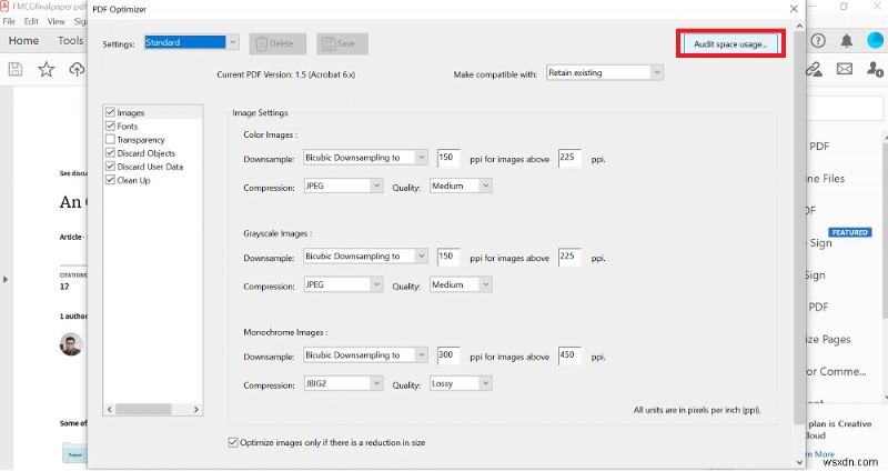 品質を落とさずに PDF ファイルのサイズを縮小する方法