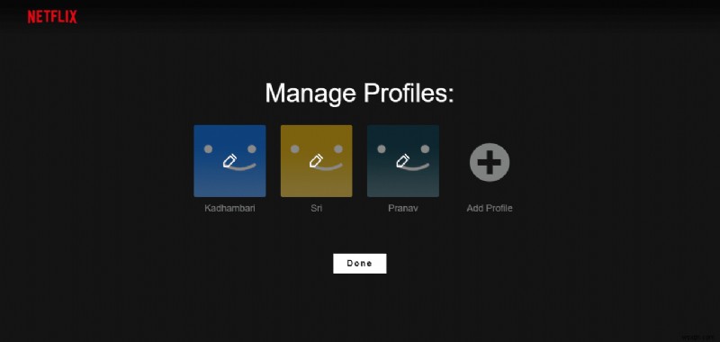 Netflix プロファイルを削除する方法