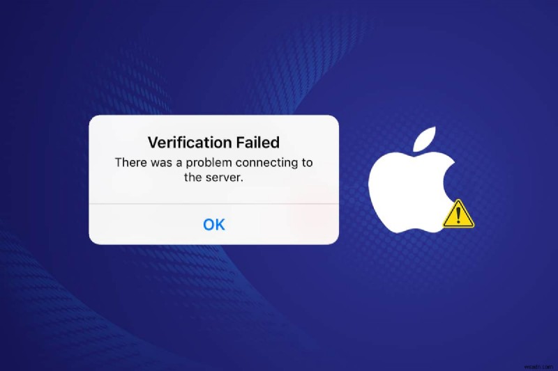 Apple ID サーバーに接続中の検証失敗エラーを修正