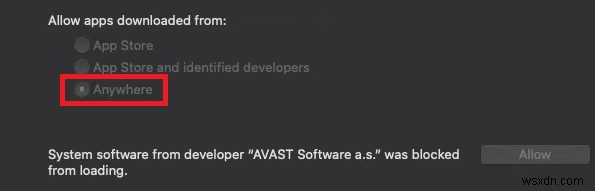Mac で開発者を確認できないため、修正プログラムを開くことができません 