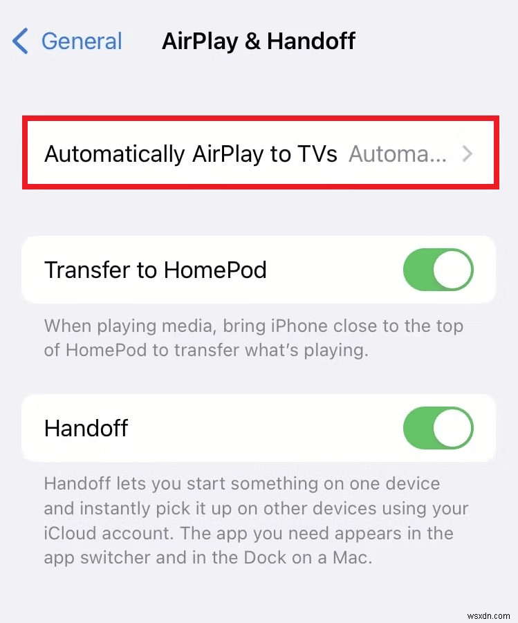 iPhone で AirPlay をオフにする方法