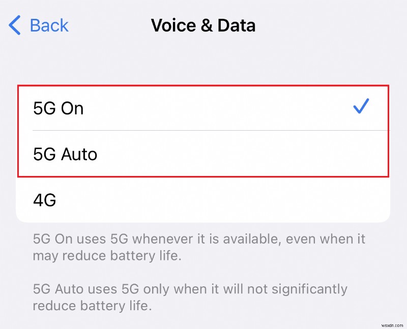 iPhone 11 で 5G をオンにする方法