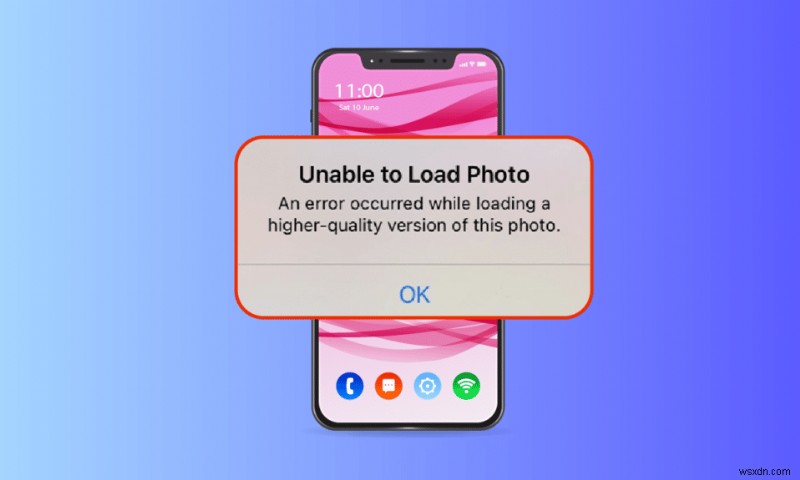 この写真の高品質バージョンを iPhone にロードする際に発生したエラーを修正 