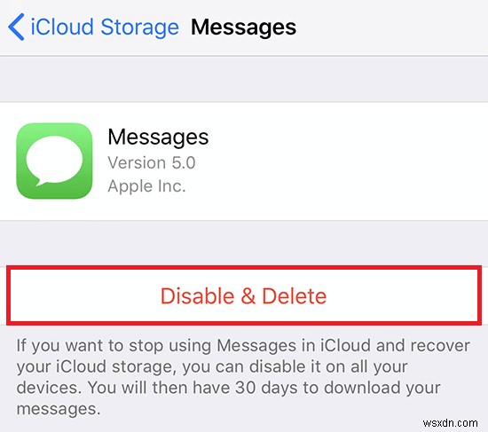 iCloud からメッセージを削除する方法