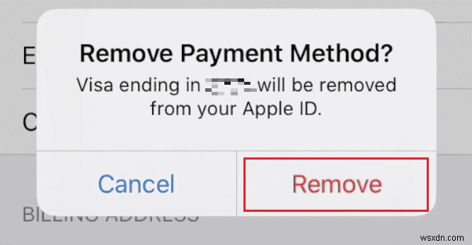 Apple ID からクレジット カードを削除する方法