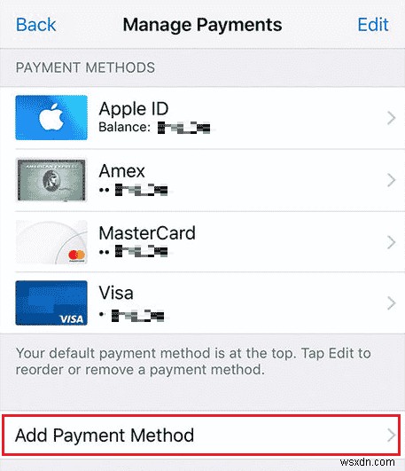 Apple ID からクレジット カードを削除する方法