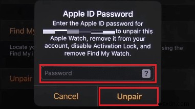 Apple Watch から Apple ID を削除する方法
