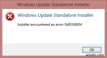 Windows Update エラーコード 8024A000 を修正 