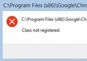 Windows 10 で Class Not Registered エラーを修正 