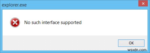 [解決しよう] No such interface supported エラー メッセージ 