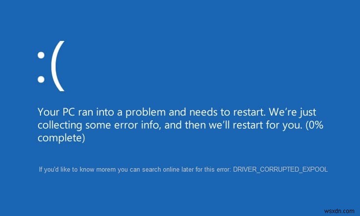 [解決しよう] Windows 10 でのドライバー破損 Expool エラー 
