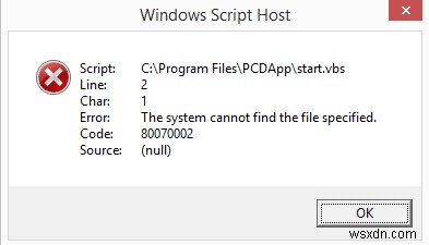 Windows 10 起動時の Windows Script Host エラーを修正する 