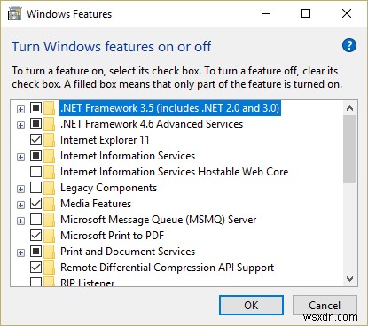 .Net Framework 3.5 インストール エラー コード 0x800f0922 を修正します。 