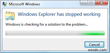 Windows エクスプローラーが動作しなくなった [解決済み] 