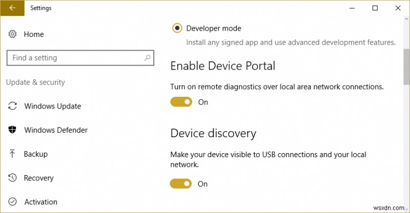 エラーコード0x80004005のインストールに失敗した開発者モードパッケージを修正 