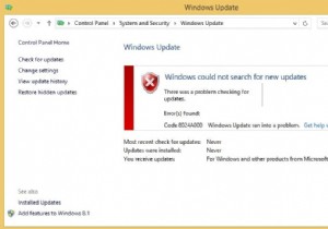 Windows Update エラー 0x8024a000 を修正 