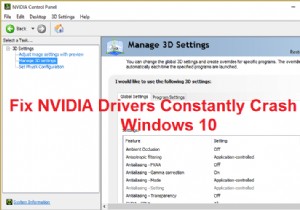 Windows 10でNVIDIAドライバーが頻繁にクラッシュする問題を解決する7つの方法
