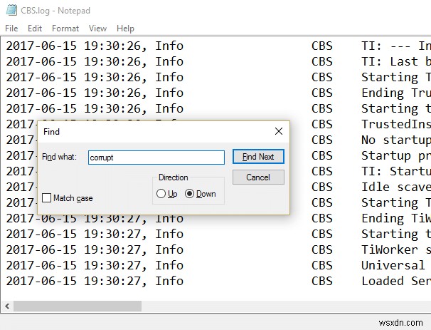 Windows リソース保護で破損したファイルが見つかりましたが、それらの一部を修正できませんでした [解決済み] 