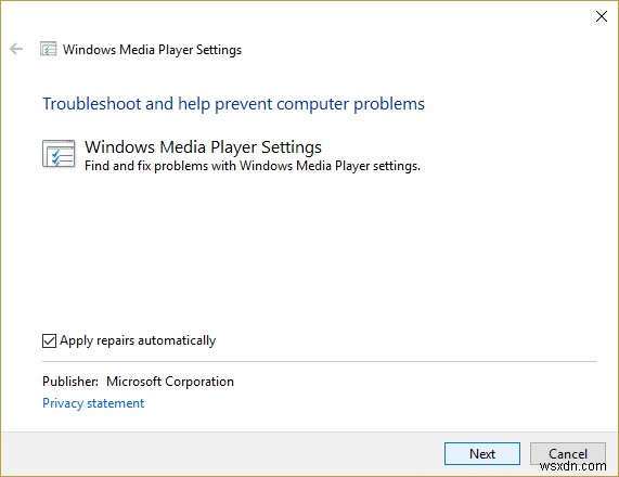 Windows Mediaが音楽ファイルを再生しない問題を修正 Windows 10 