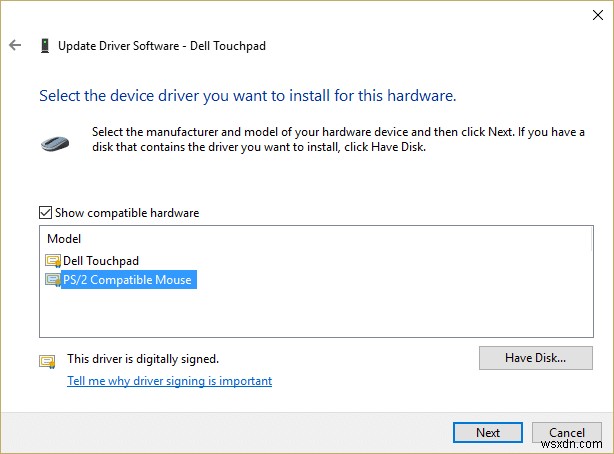 Windows 10 でタッチパッドが機能しない [解決済み]