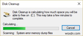 Windows 10 で一時ファイルを削除できない問題を修正 