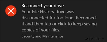 Windows 10でドライブを再接続するという警告を修正 