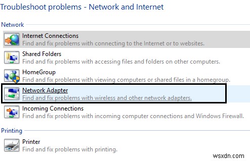 Windows 10 で WiFi アイコンがグレー表示される問題を修正 