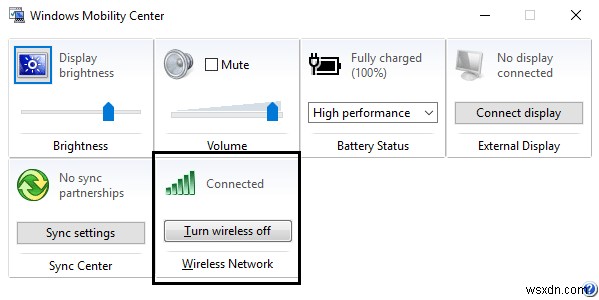 Windows 10 で WiFi アイコンがグレー表示される問題を修正 