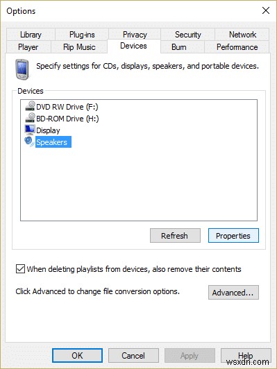 Windows Media Player がファイルを再生できない問題を修正 