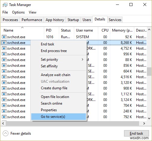 svchost.exe (netsvcs) による高 CPU 使用率の修正 